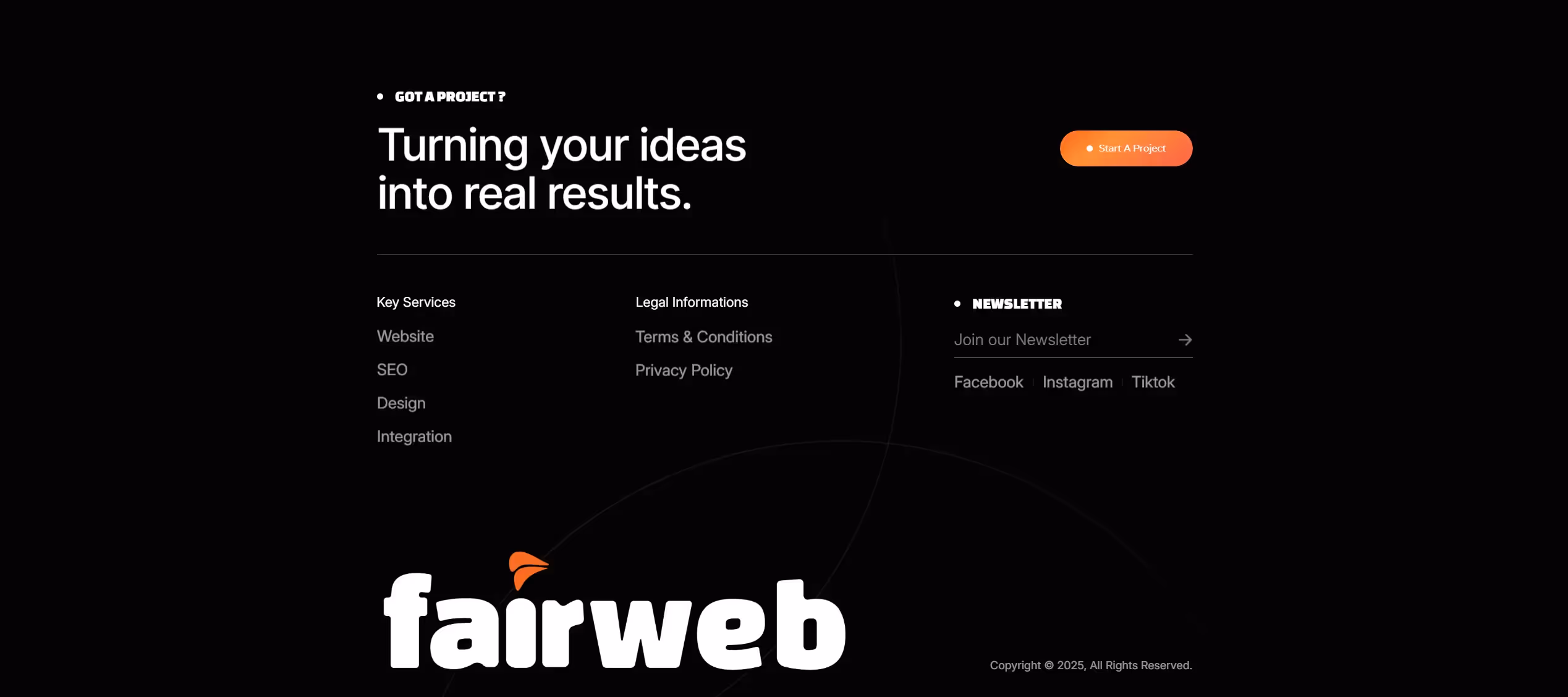 Fairweb webflow template customization project