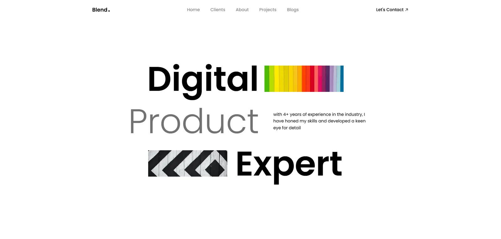 Blend webflow template customization project