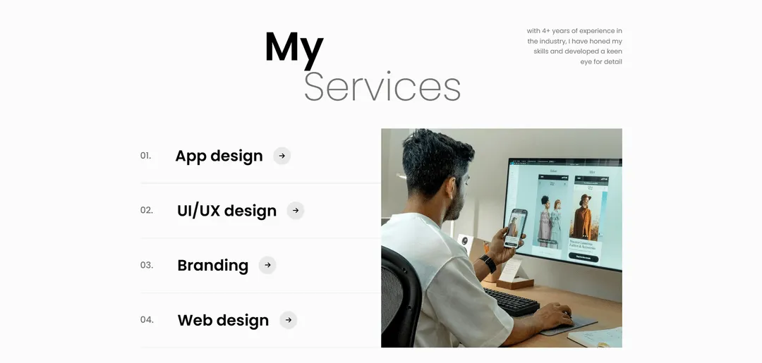 Blend webflow template customization project