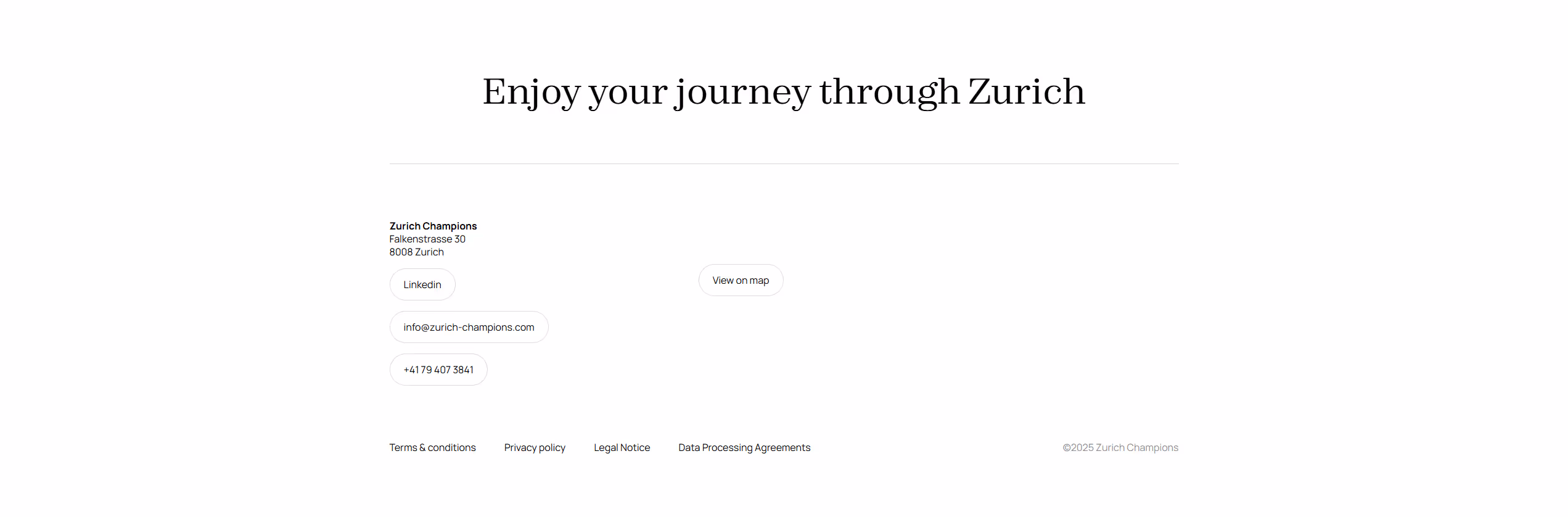 Zurich Champions figma to webflow project image