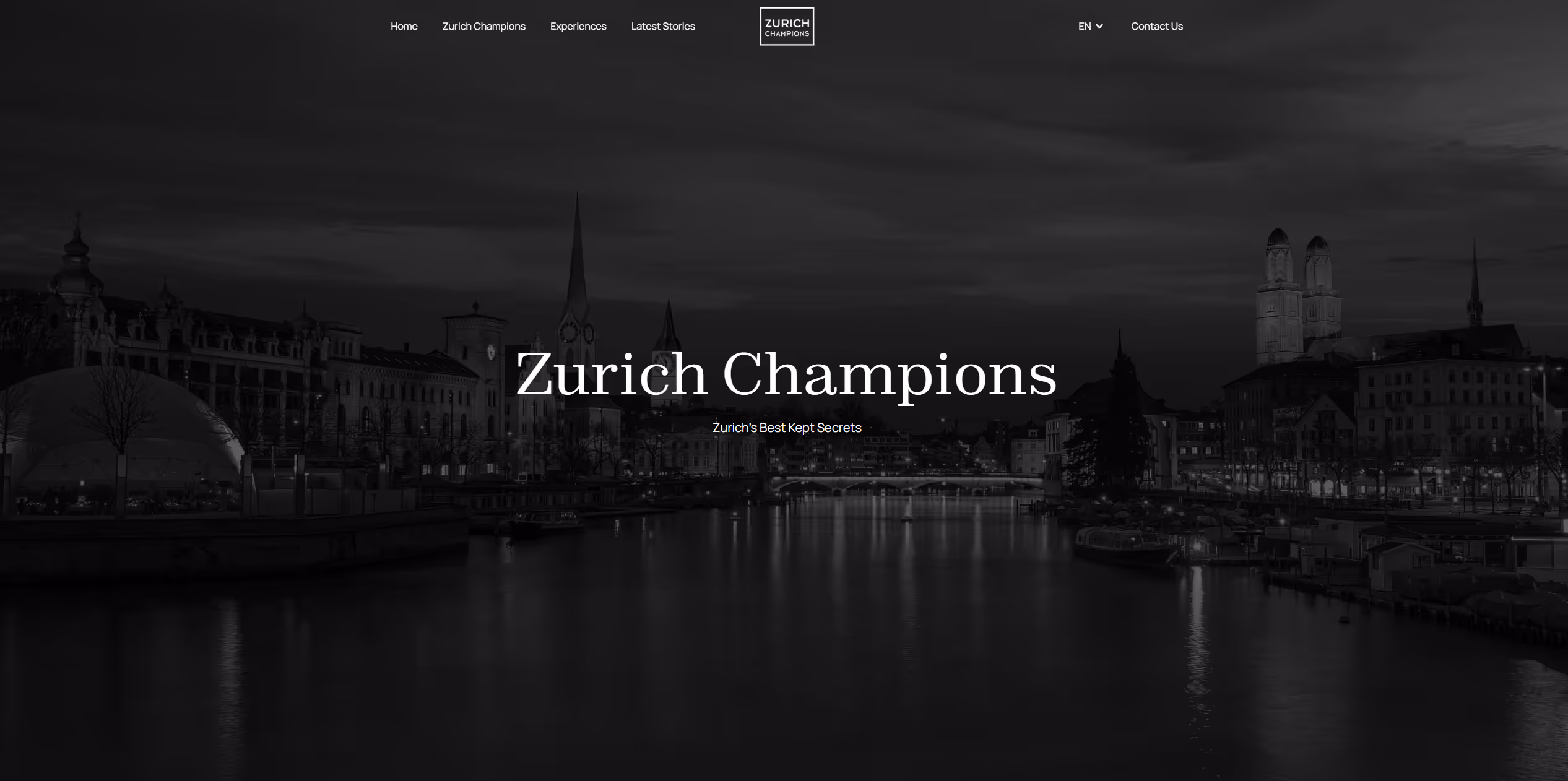 Zurich Champions figma to webflow project image