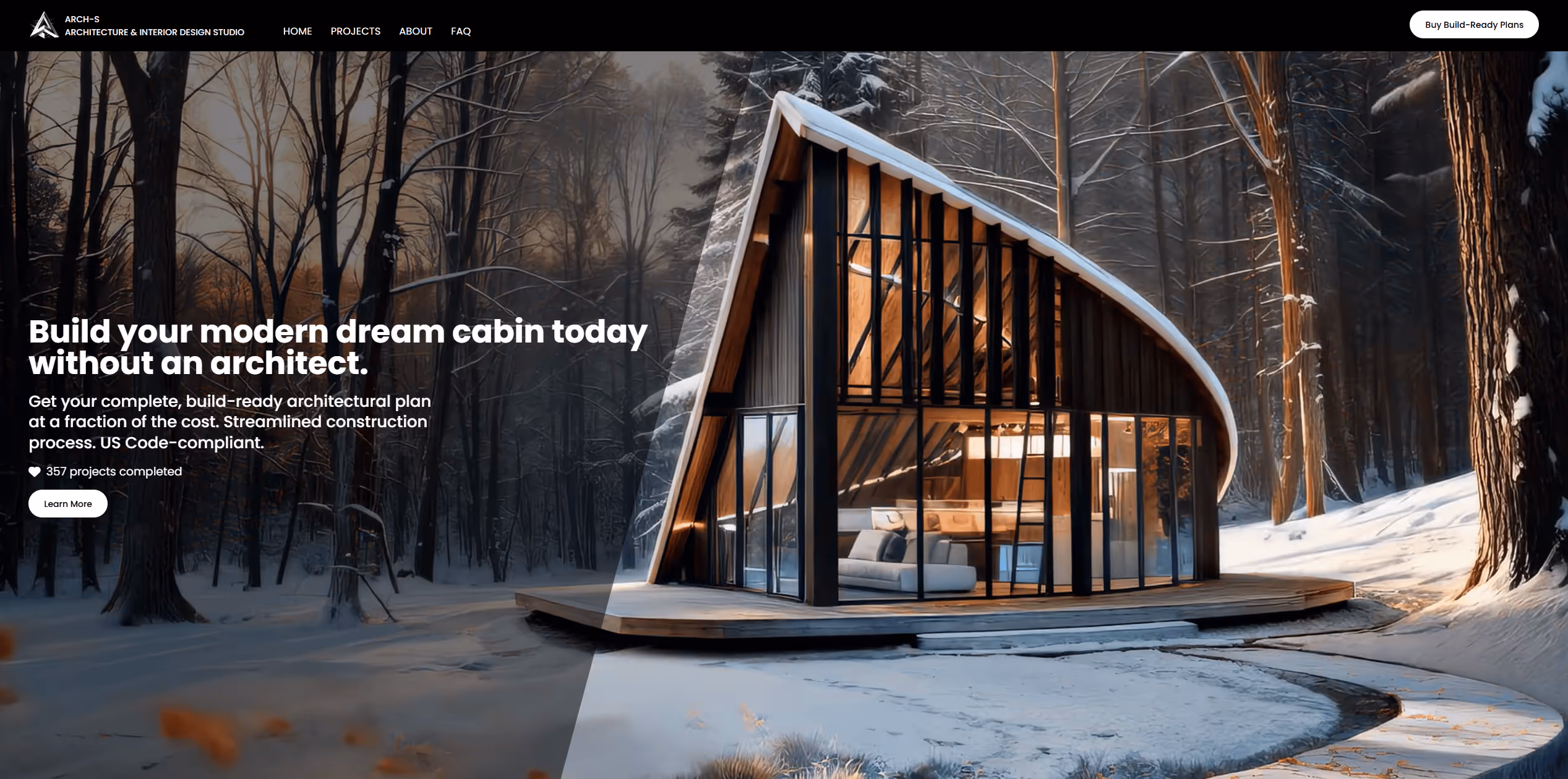 Skylight Cabin figma to webflow project image