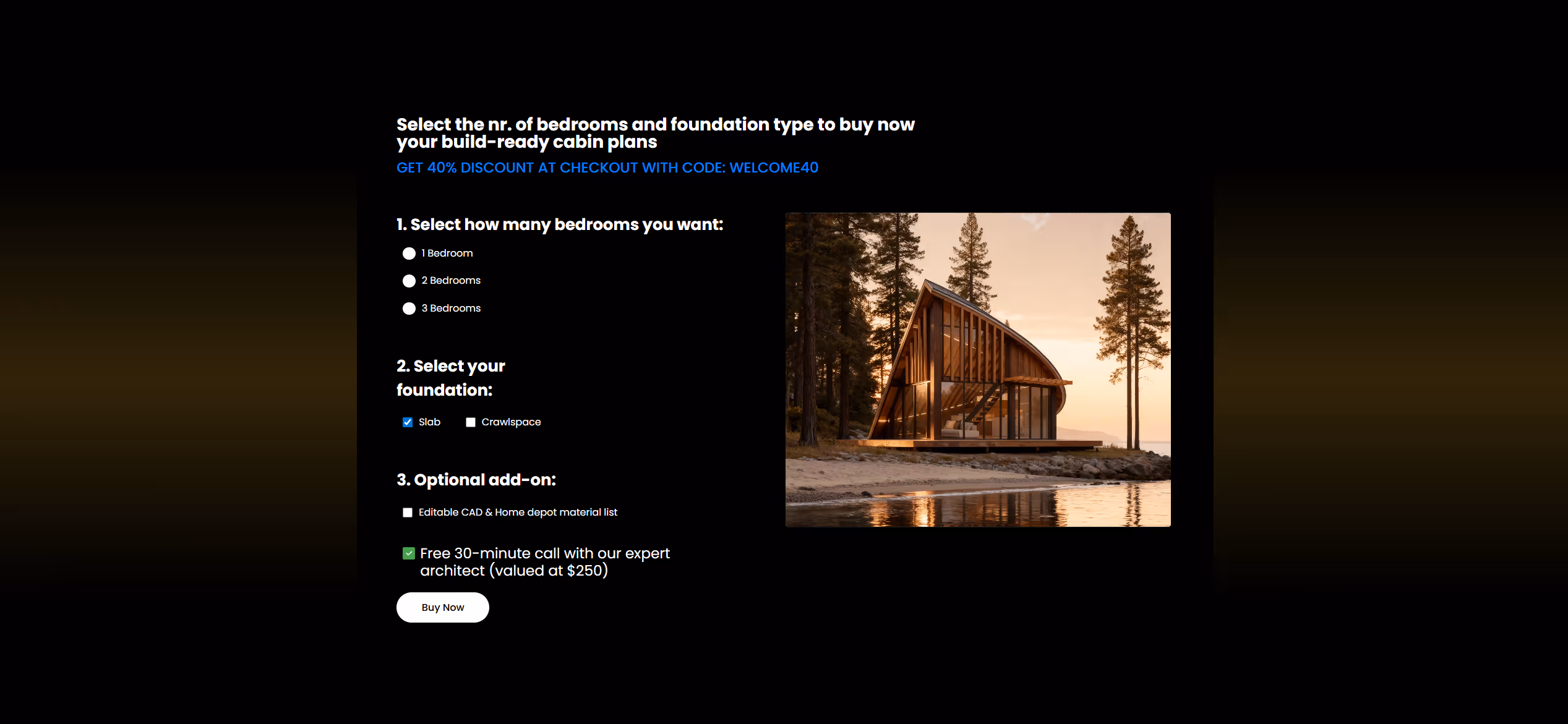 Skylight Cabin figma to webflow project image