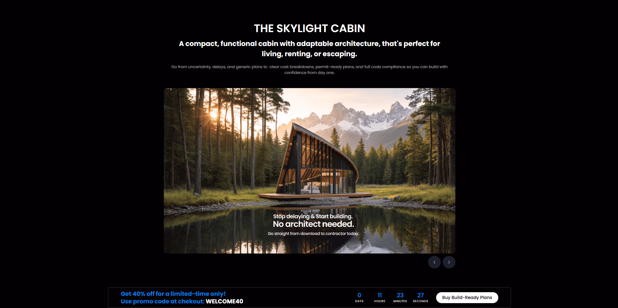 Skylight Cabin figma to webflow project image