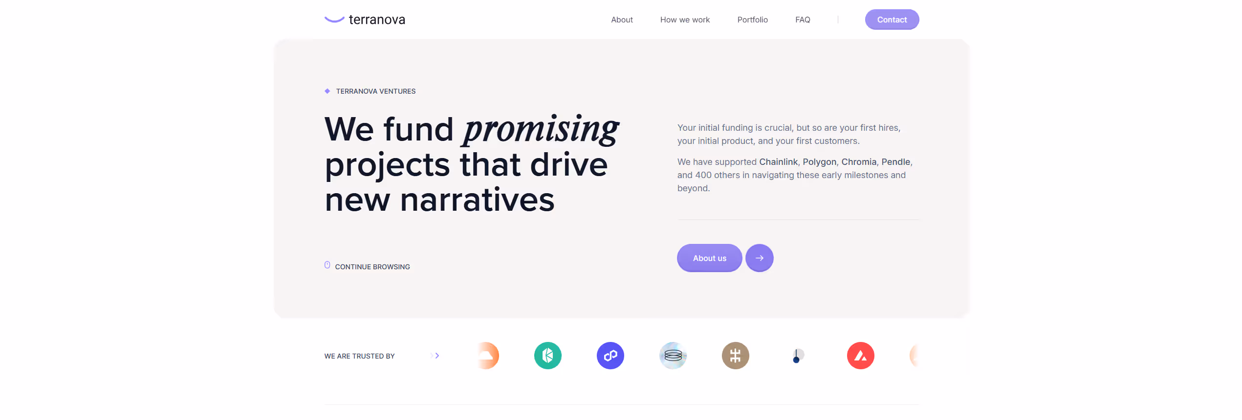 Terranova Ventures figma to webflow project image