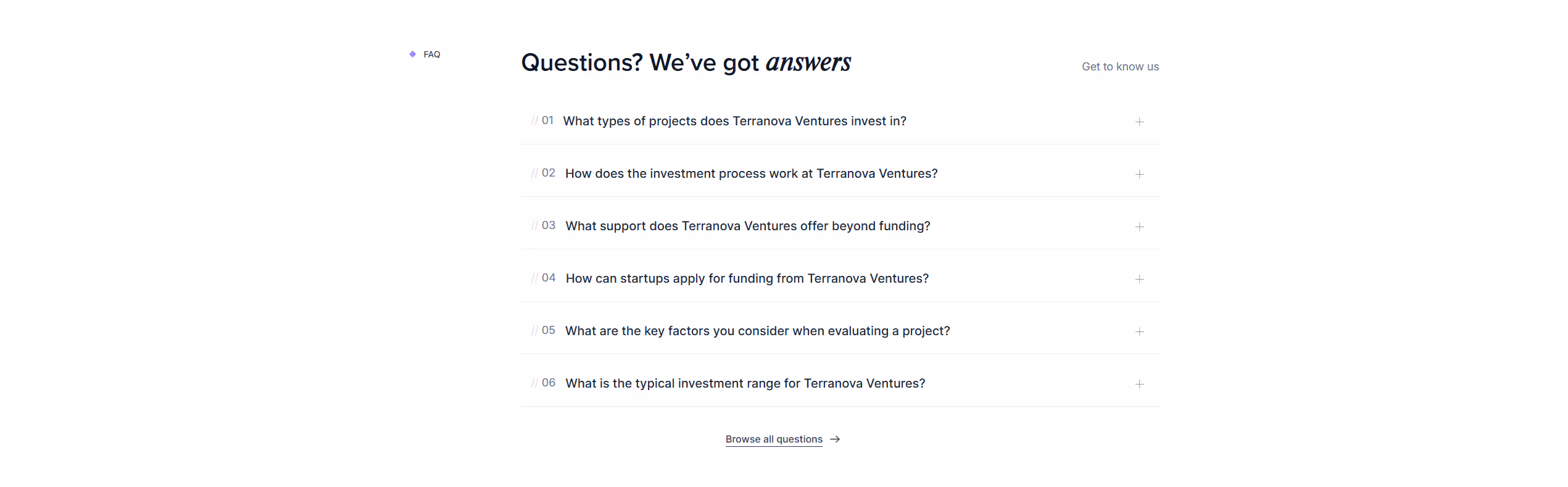 Terranova Ventures figma to webflow project image