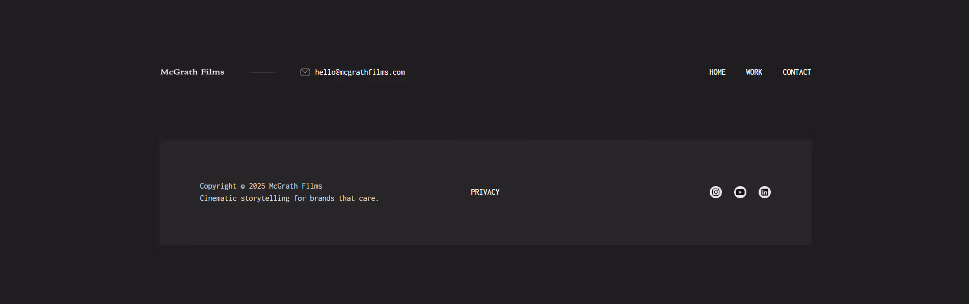 McGrath Films webflow template customization project