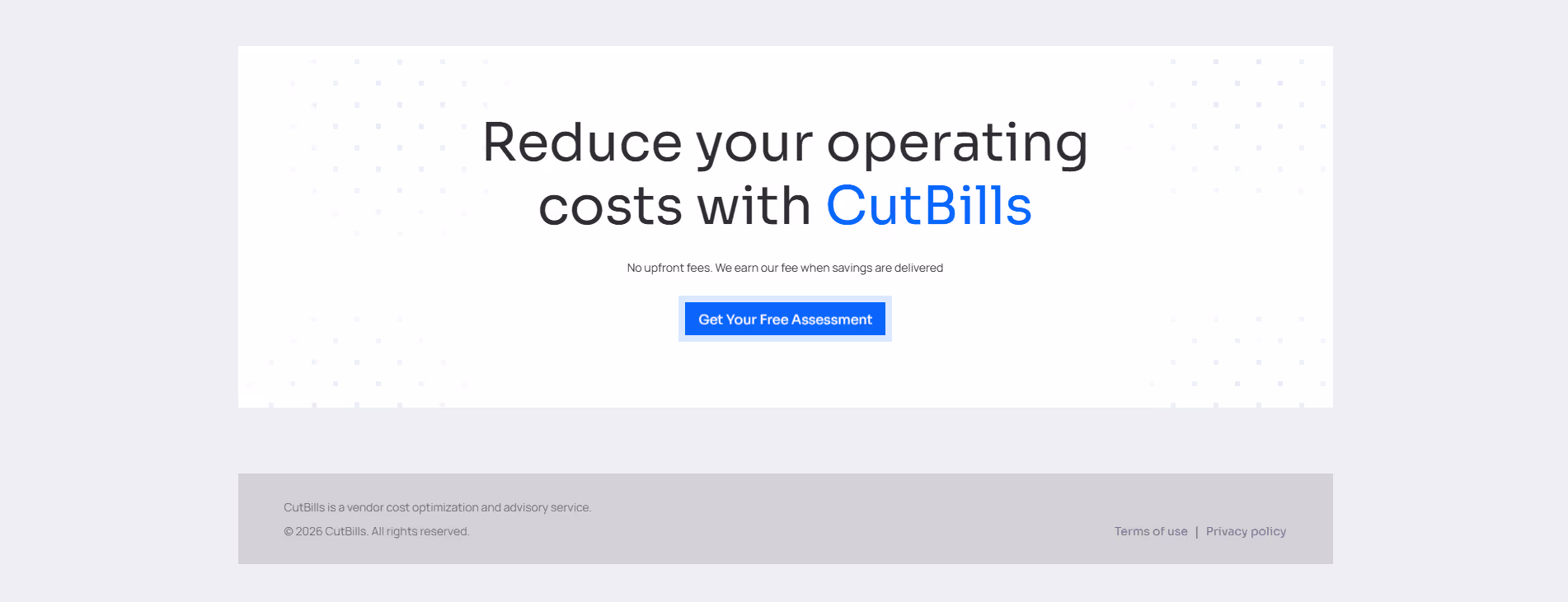Cut bills project image