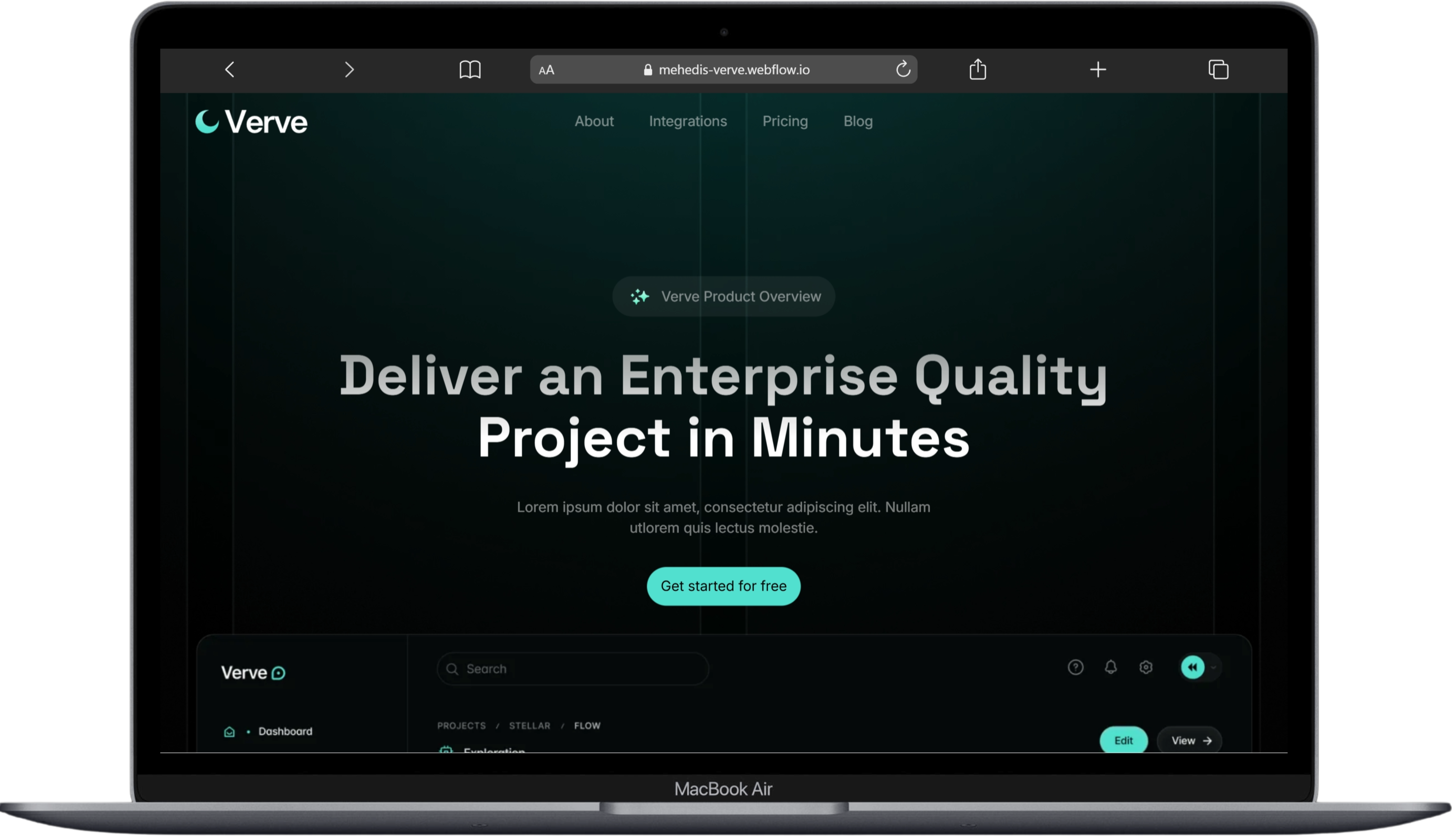 verve-saas-landing-page
