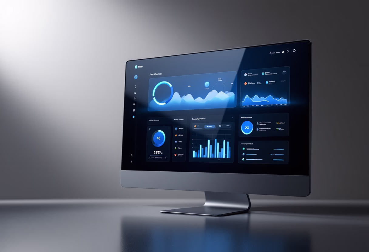 [interface] image of a dashboard interface (for a productivity tools business)