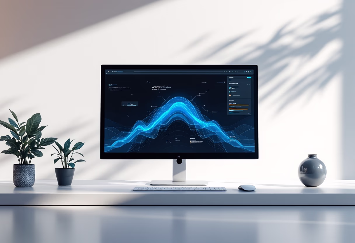 image of computer screen displaying ai software