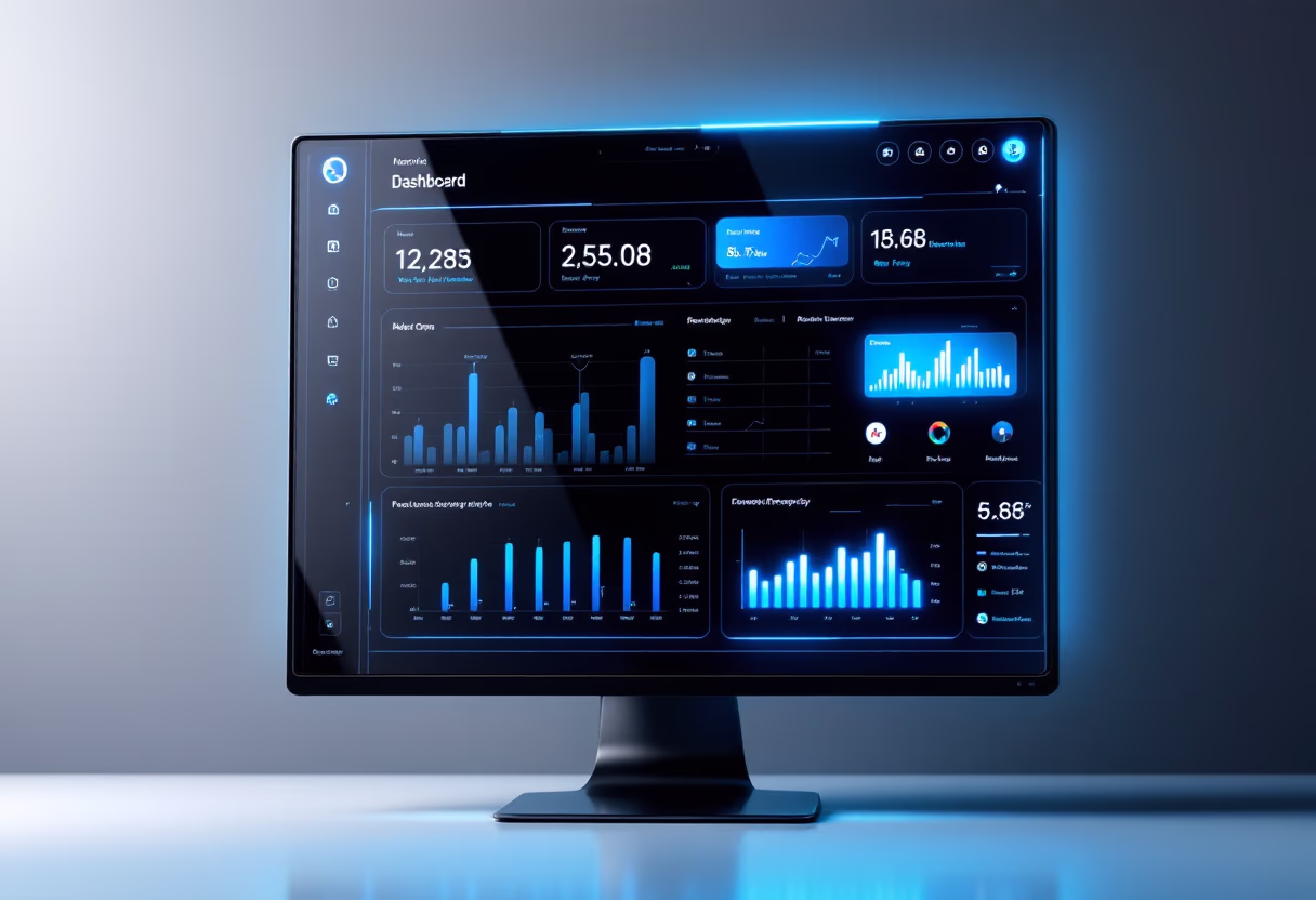 [interface] image of a dashboard interface (for a productivity tools business)