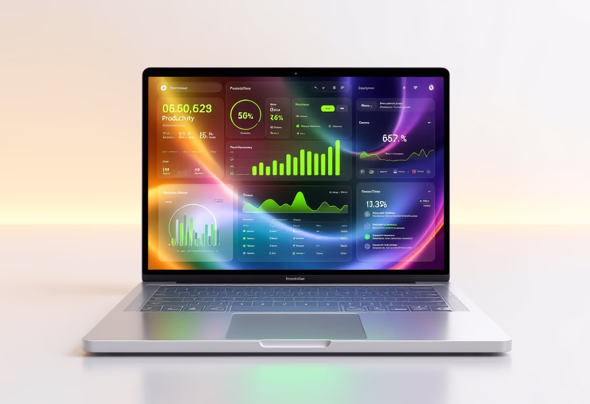 [interface] image of a dashboard interface (for a productivity tools business)