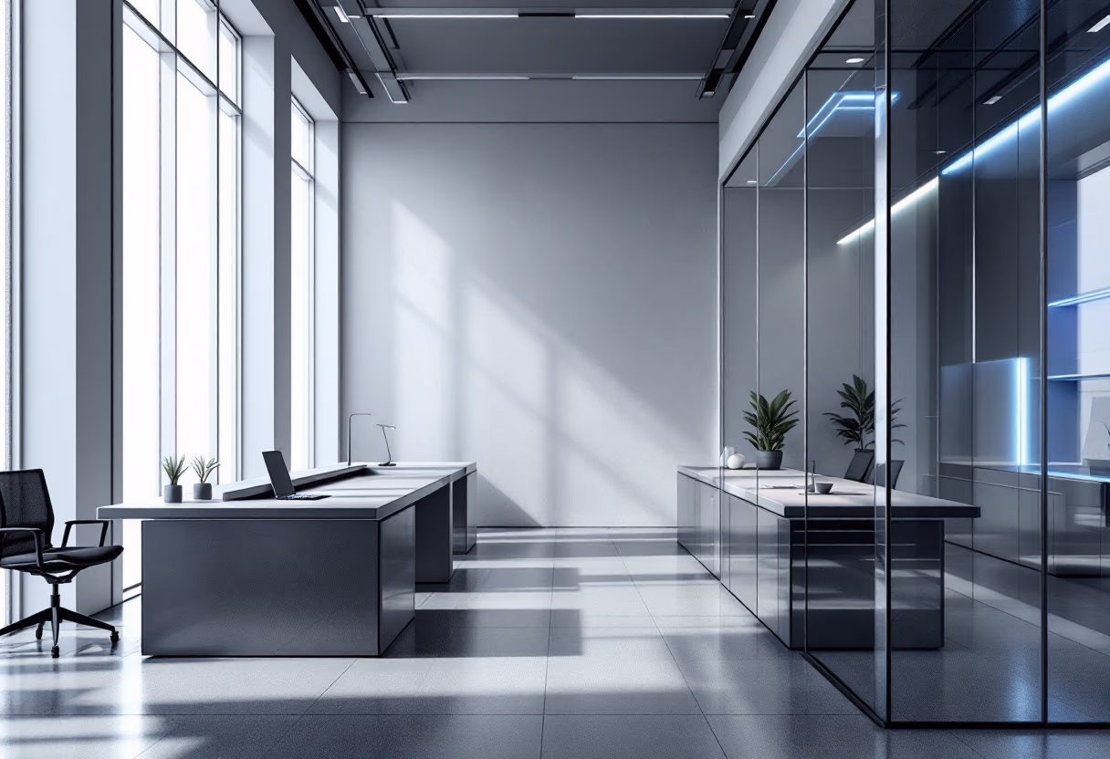 [background image] office space (for an ai cybersecurity company)