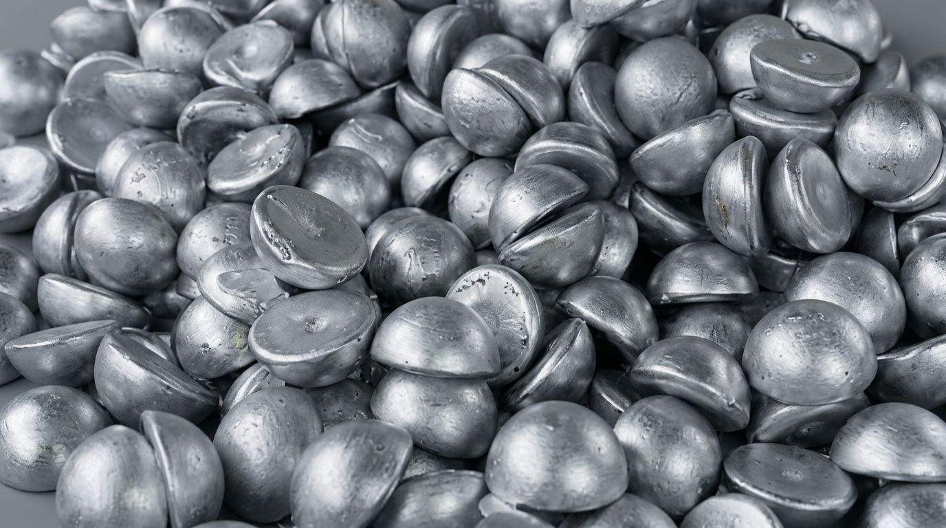 Aluminiumkugeln und Aluminium-Halbkugeln