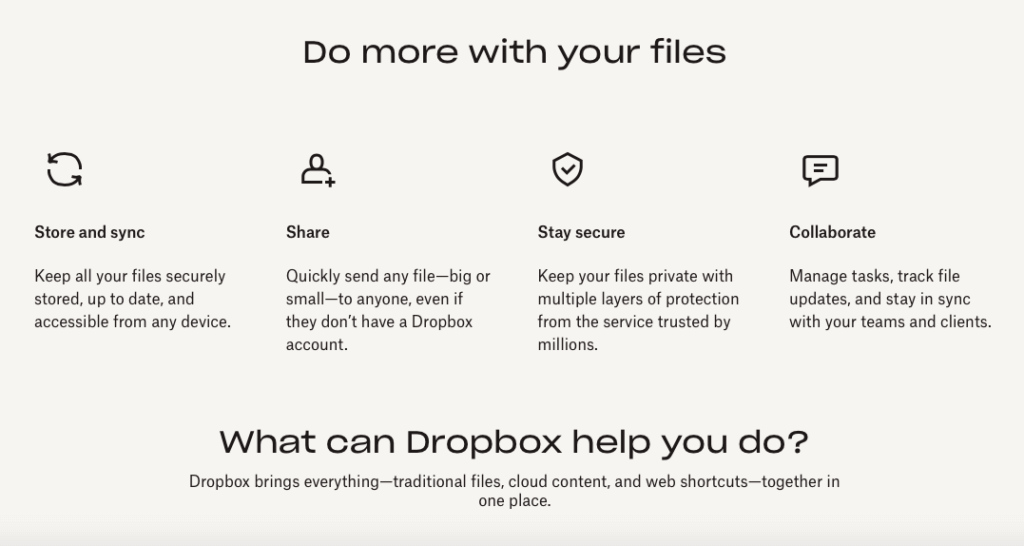 Dropbox do more