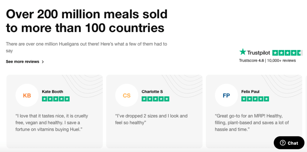 Huel Trustpilot