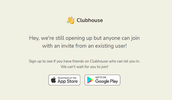 Clubhouse Invitation Only