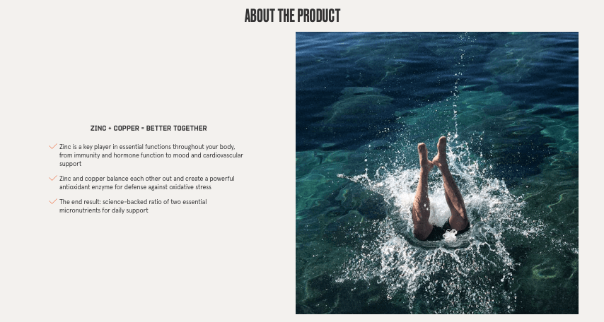 Bulletproof product page