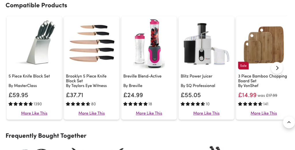 Compatible Products Ecommerce