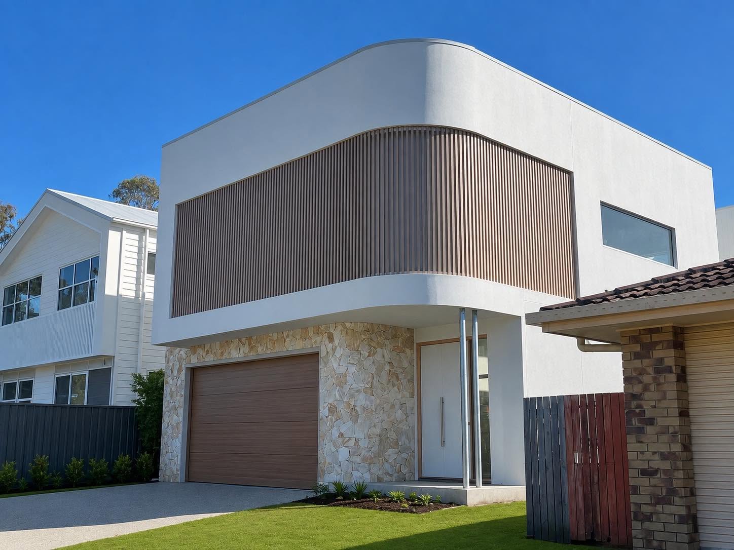 Completed architectural aluminium metalwork by Aluxium Metalworks
