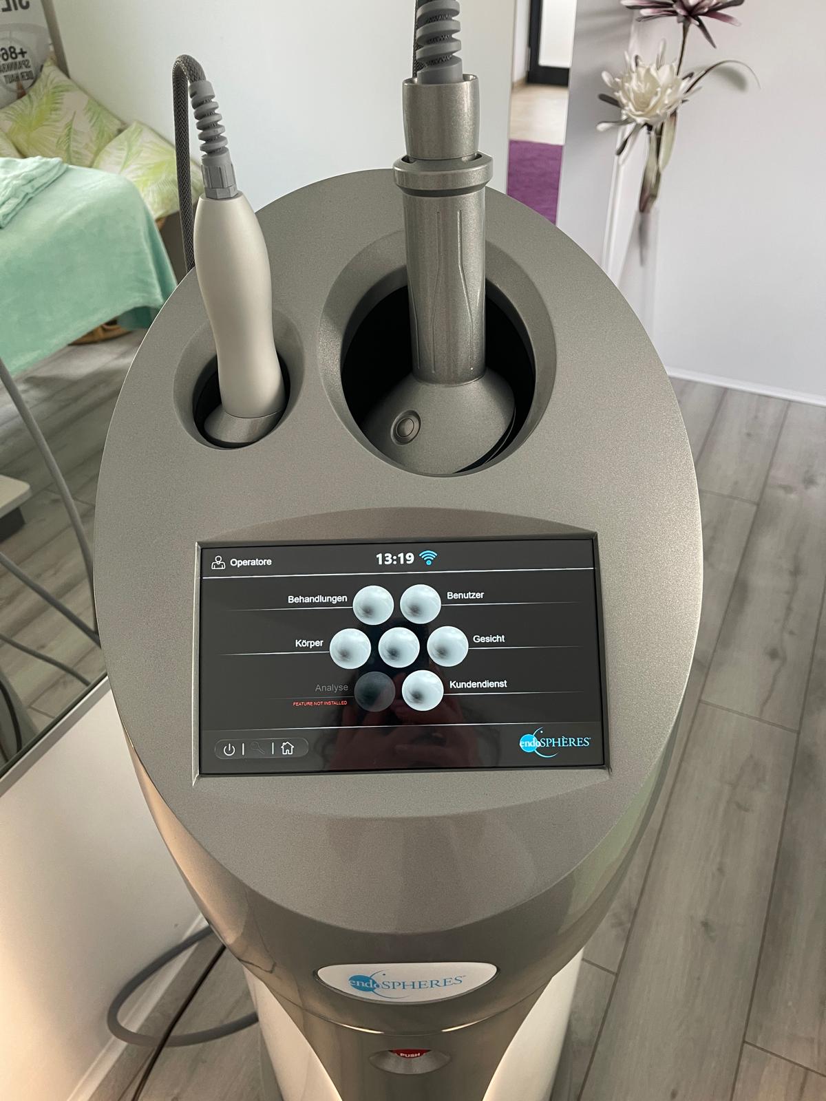 Endospheres Evolution ALL control interface and treatment menu