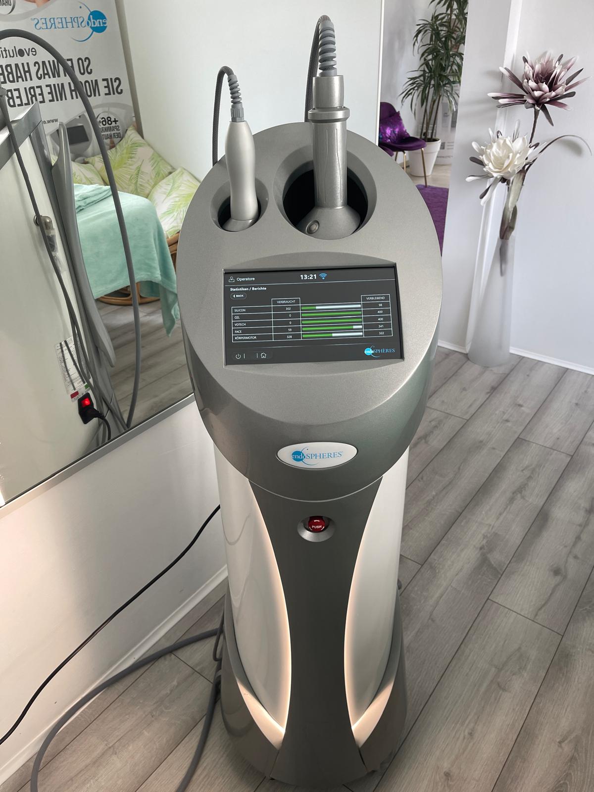 Endospheres Evolution ALL – vollständige Systemübersicht mit Touchscreen-Display