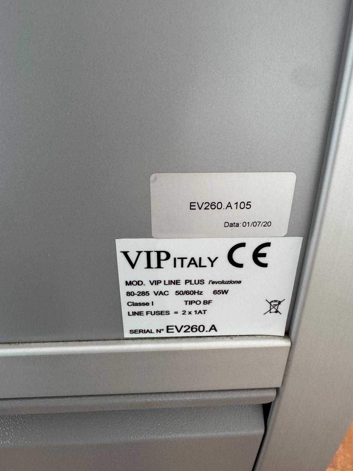 VIP Italia Line Plus Evoluzione serial number EV260.A manufactured in 2020