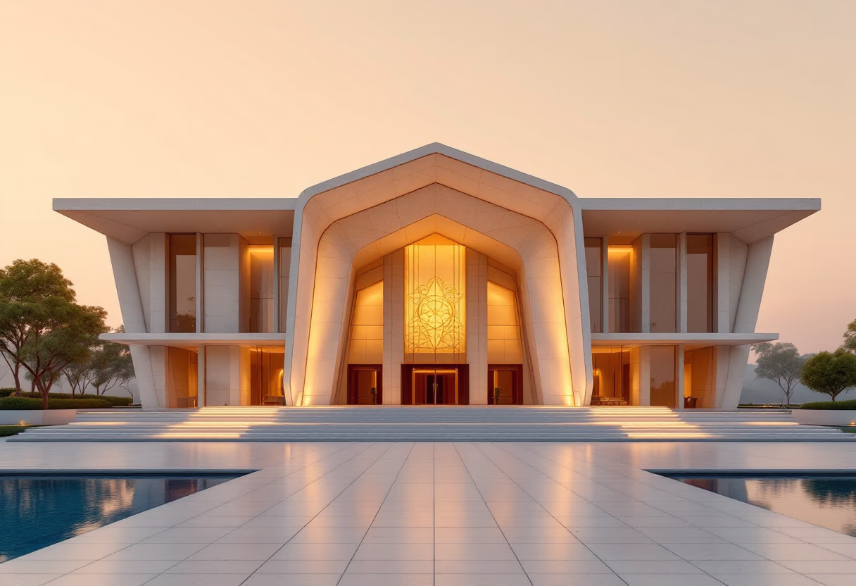 [background image] image of temple at sunrise