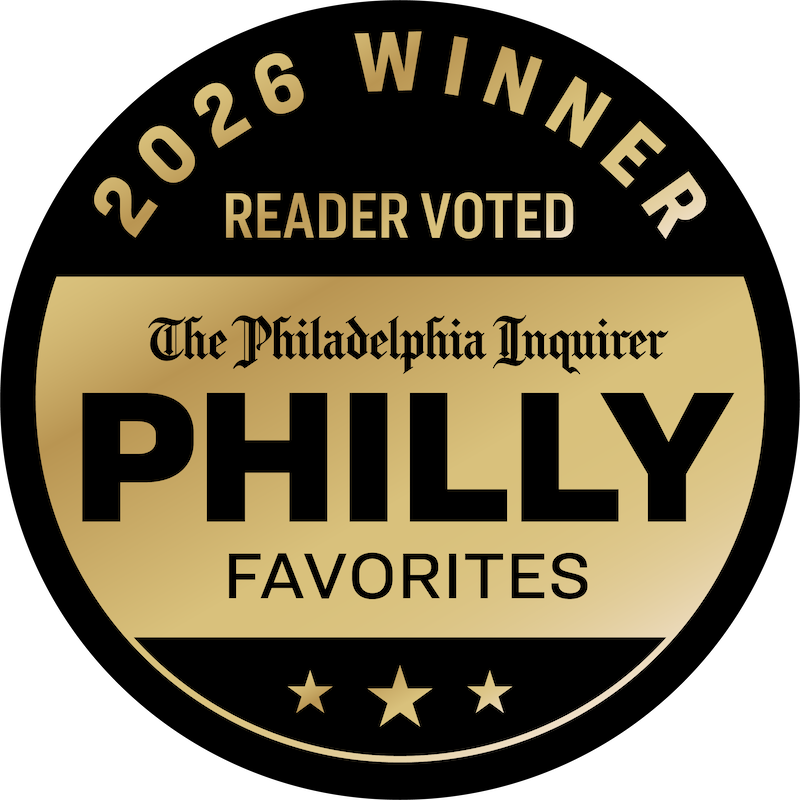 2026 Philly Favorites Gold Winner badge for Best MedSpa, awarded to PhillyMedClub by The Philadelphia Inquirer