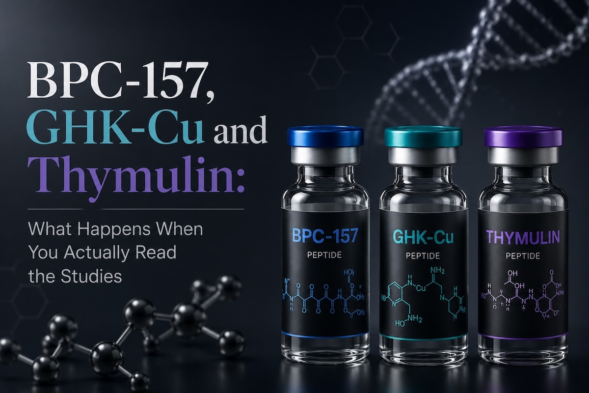 BPC-157, GHK-Cu and Thymulin: What Happens When You Actually Read the Studies