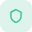 White shield with checkmark icon inside a green rounded square.