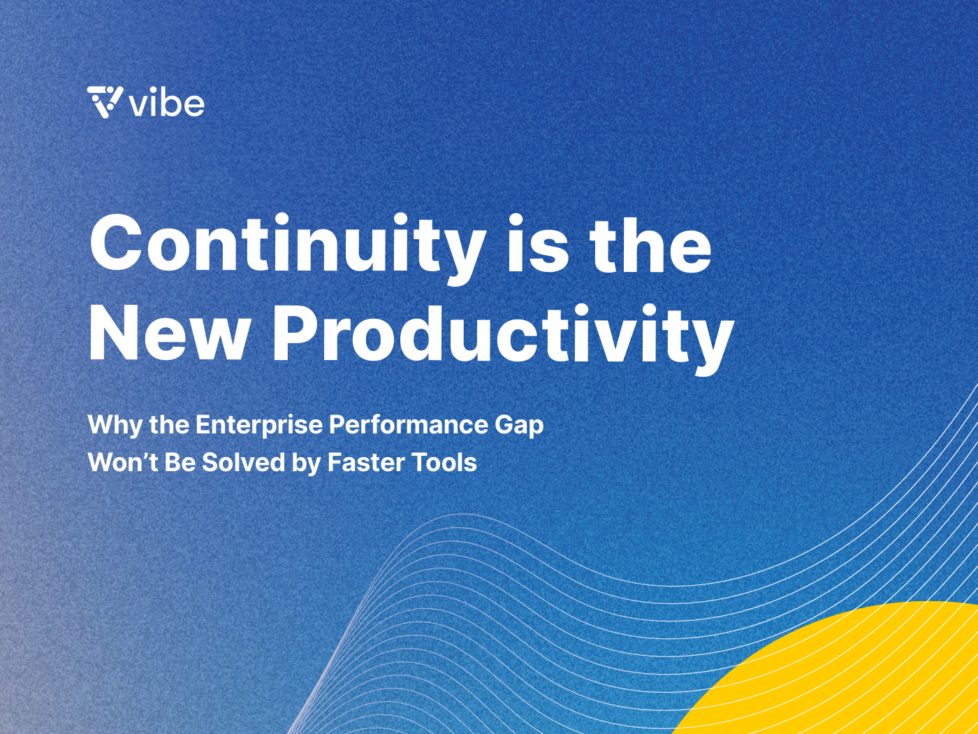 Cover of Continuity Is the New Productivity, published by Vibe