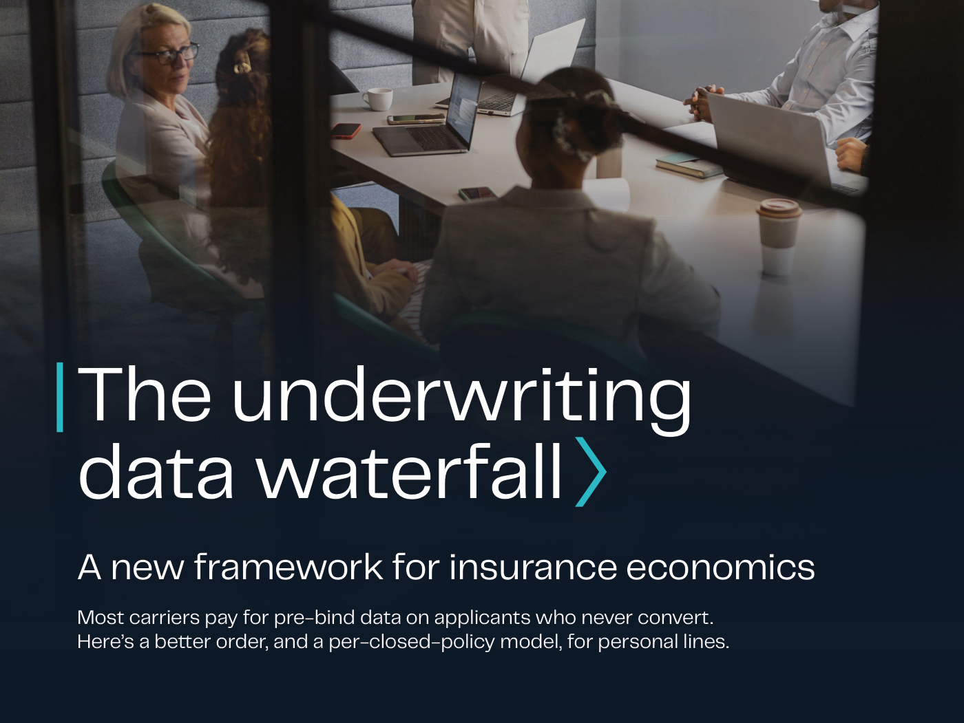 Cover of The Underwriting Data Waterfall, published by Checkr Trust