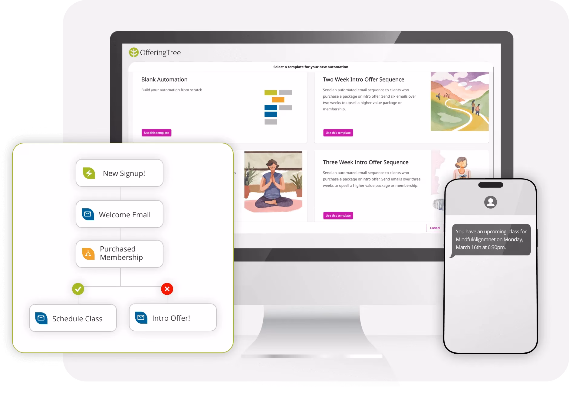 OfferingTree studio management dashboard