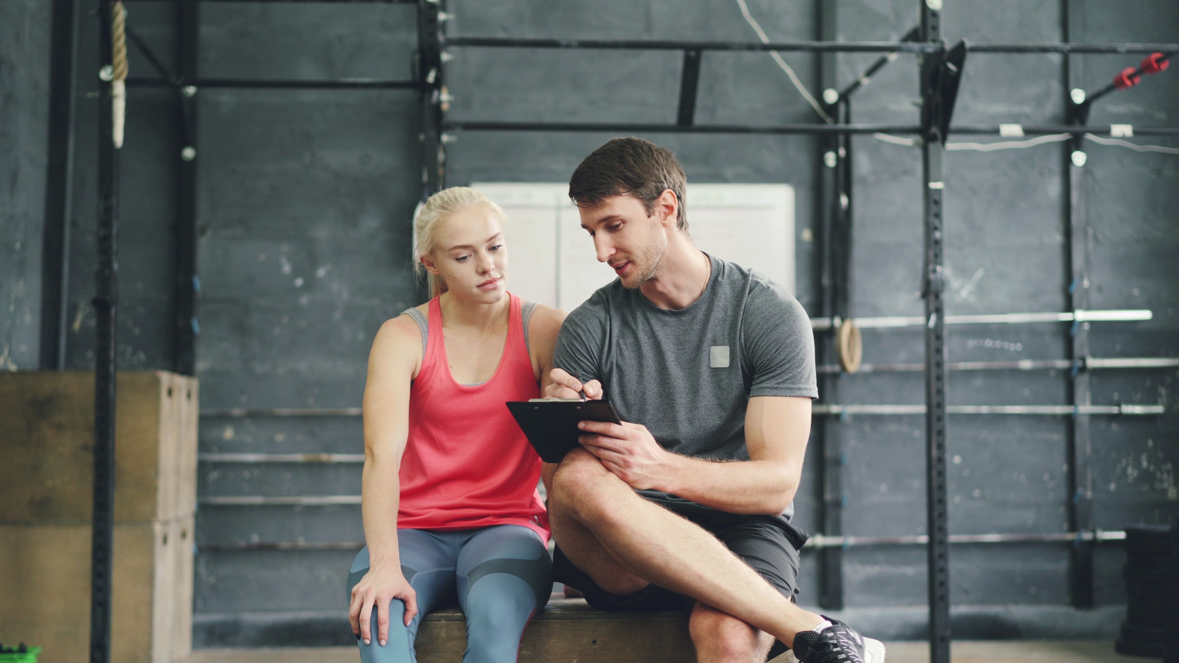 Studio booking software in a gym