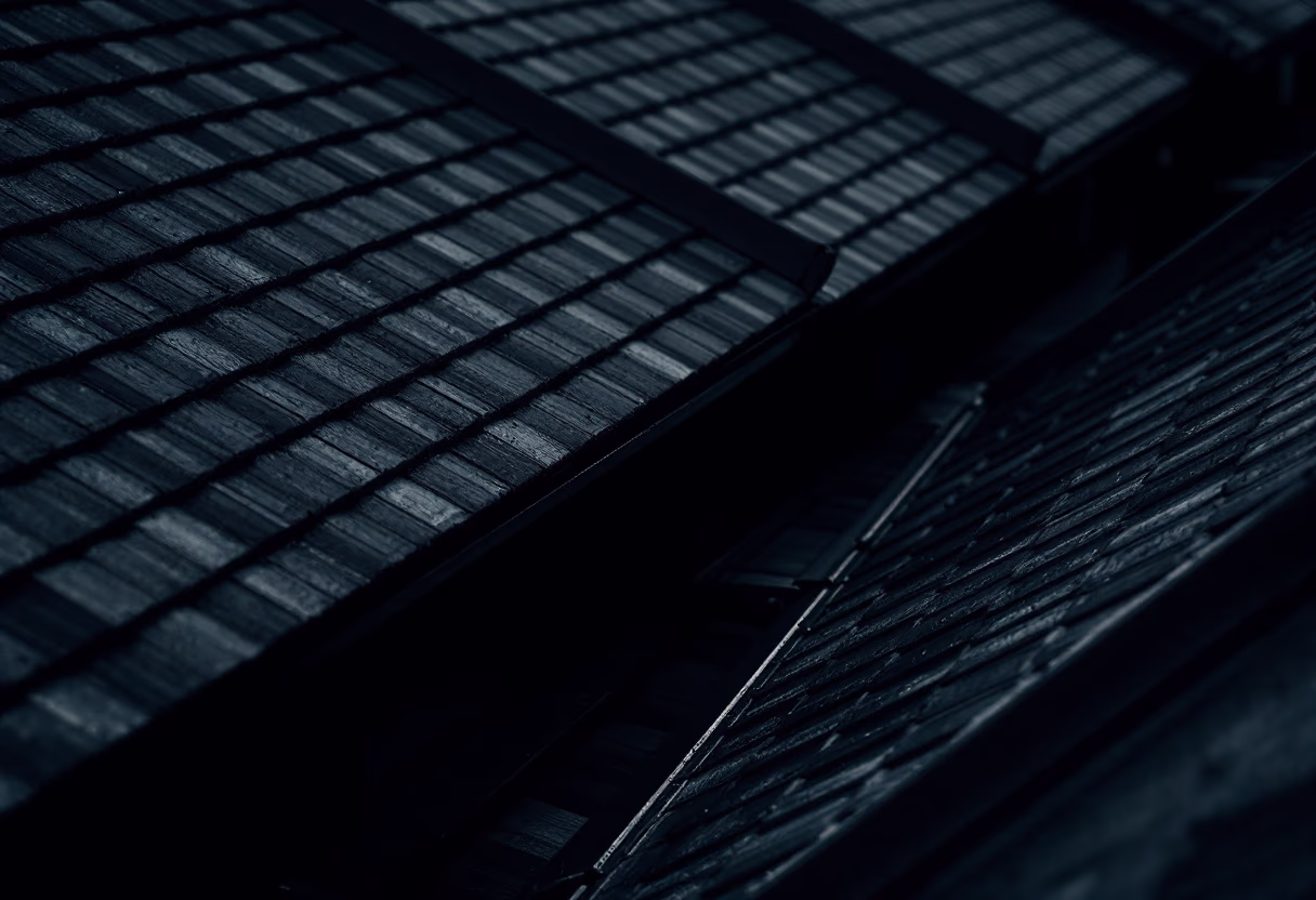 image of housing project roofs (for a roofing contractor)
