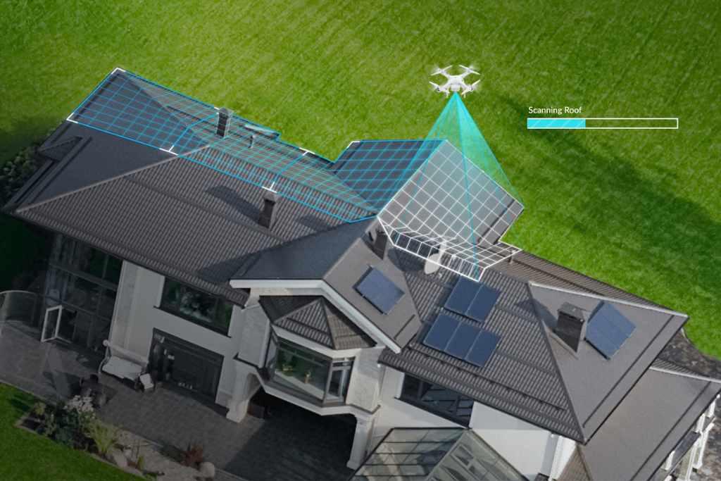 image of housing project roofs (for a roofing contractor)