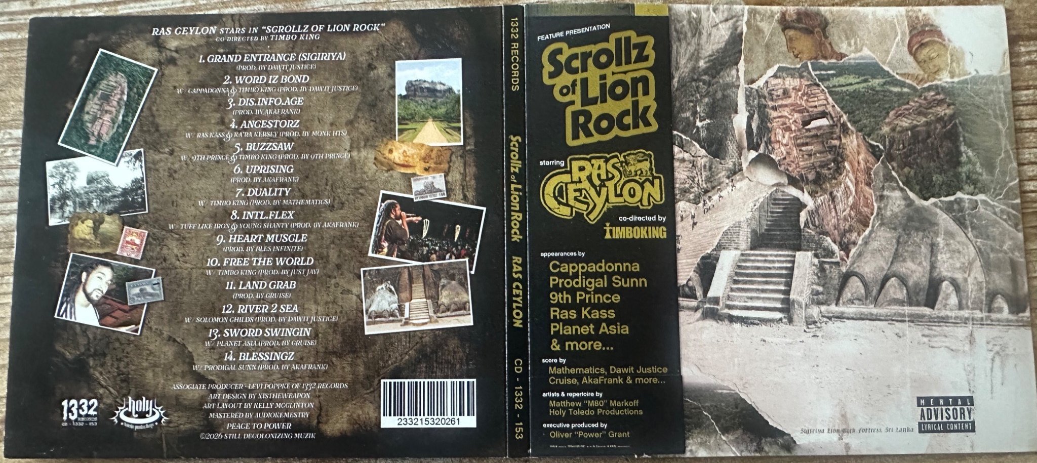 Ras Ceylon Scrollz of Lion Rock - CD