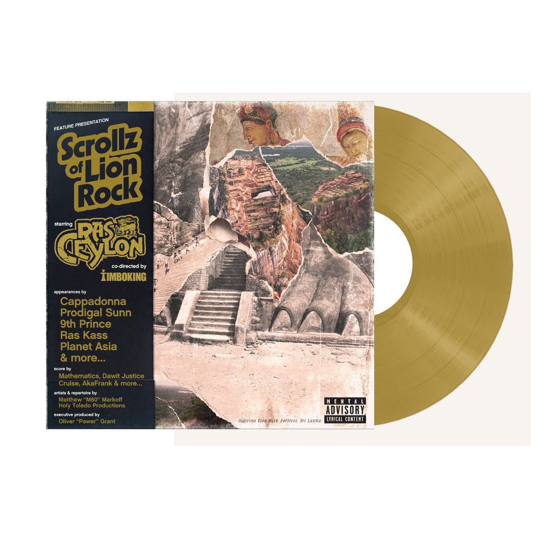 Ras Ceylon Scrollz of Lion Rock  - Vinyl (Gold)