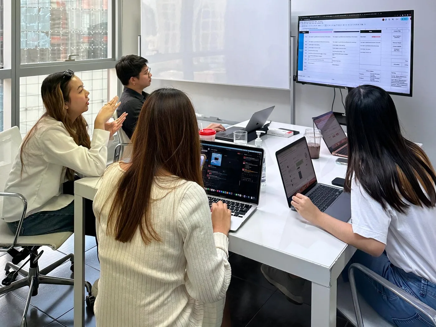 Adfinity team in a creative brand session in Bangkok