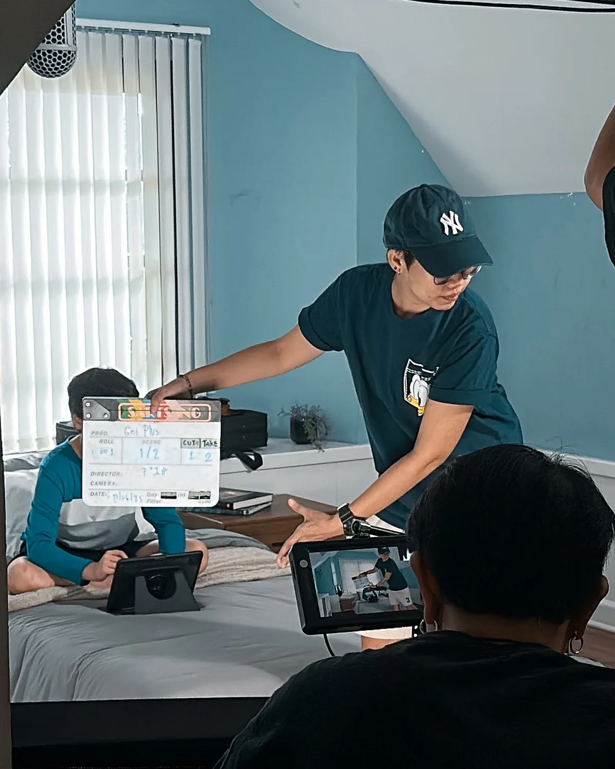 Behind the scenes on an Adfinity shoot