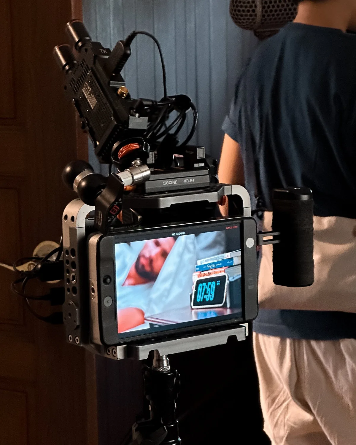Adfinity camera operator on a production shoot