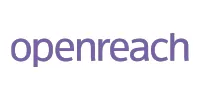 Openreach company logo in purple text on white background.