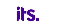Purple lowercase letters 'its' followed by a purple period on white background.