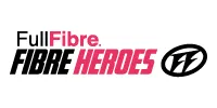 Full Fibre Fibre Heroes logo with black and pink text and a circular FF symbol.