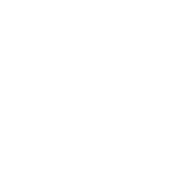 White rocket icon on black background, symbolizing launch or startup.