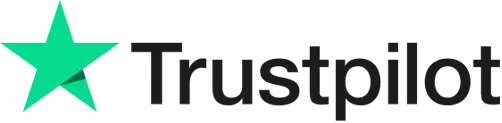 Trustpilot logo with a teal star and black text.