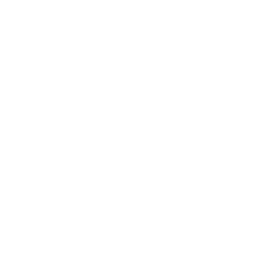 White icon of three people figures grouped on a black background symbolizing a group or team.