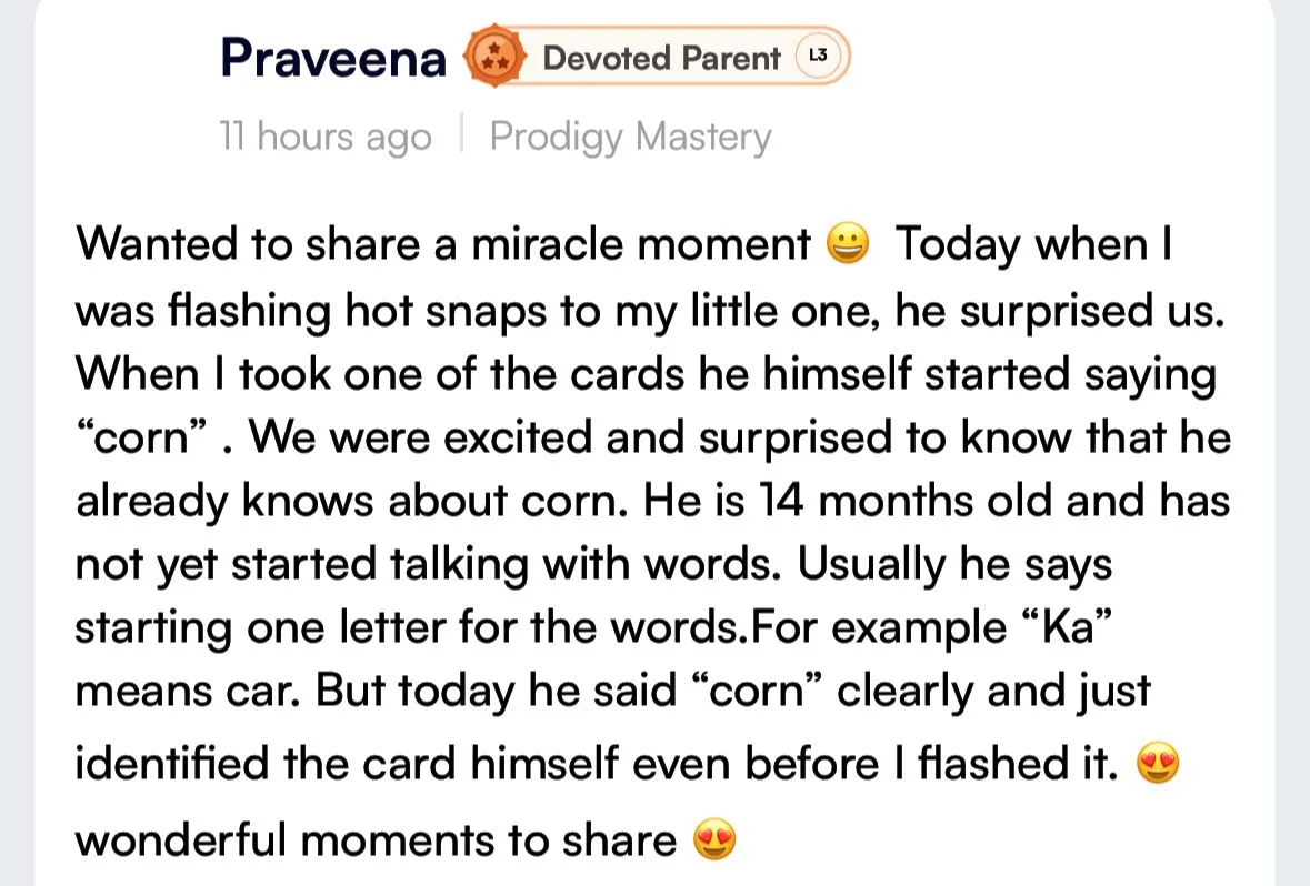 Testimonial from Praveena
